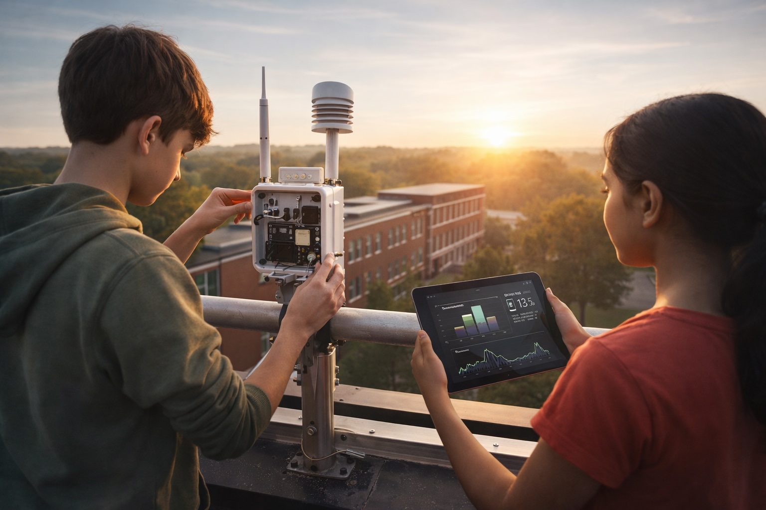 SchoolAIR hardware in the classroom